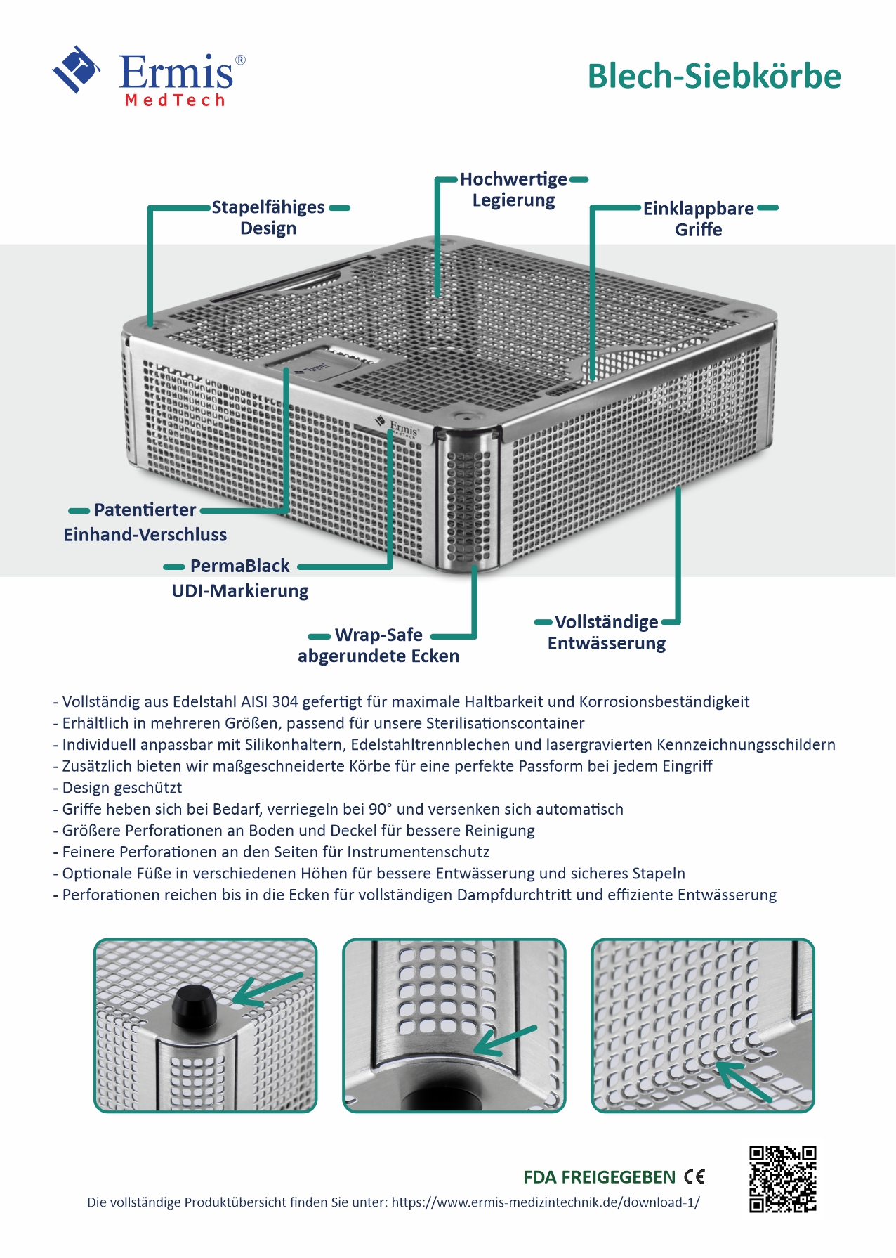 Blech-Siebkörbe - Flyer
